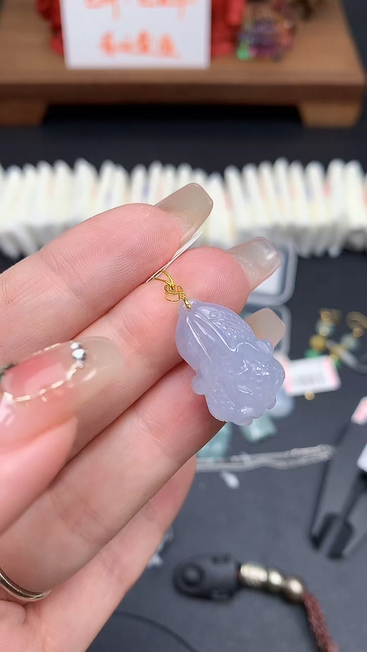 【闪购商品】翡翠吊坠(不含链)18K金镶嵌MS152661