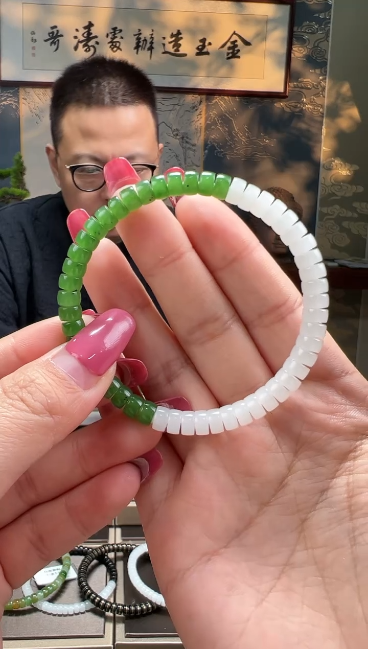 【闪购商品】和田玉手串未镶嵌卡6mm