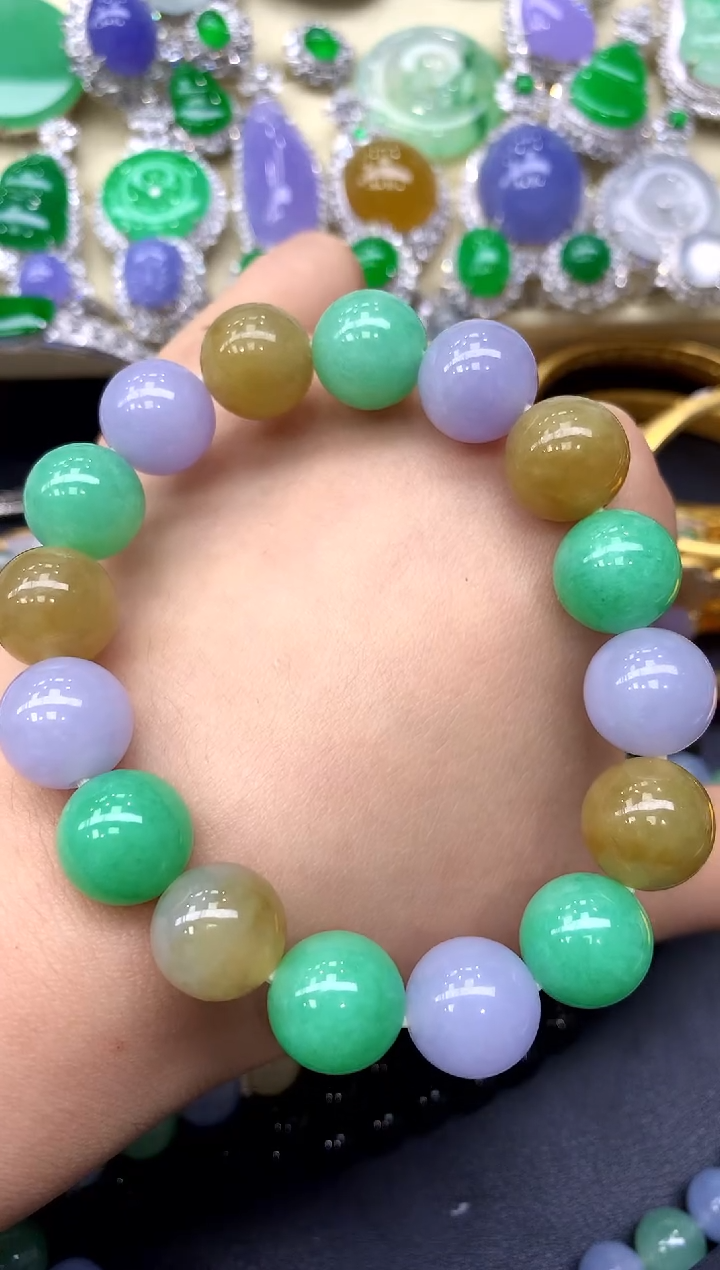 未镶嵌手串翡翠354-中国好珍宝