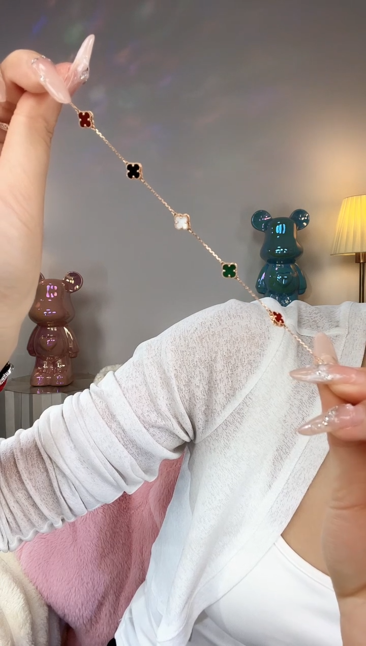 【闪购商品】玛瑙/玉髓手链18K金镶嵌手链