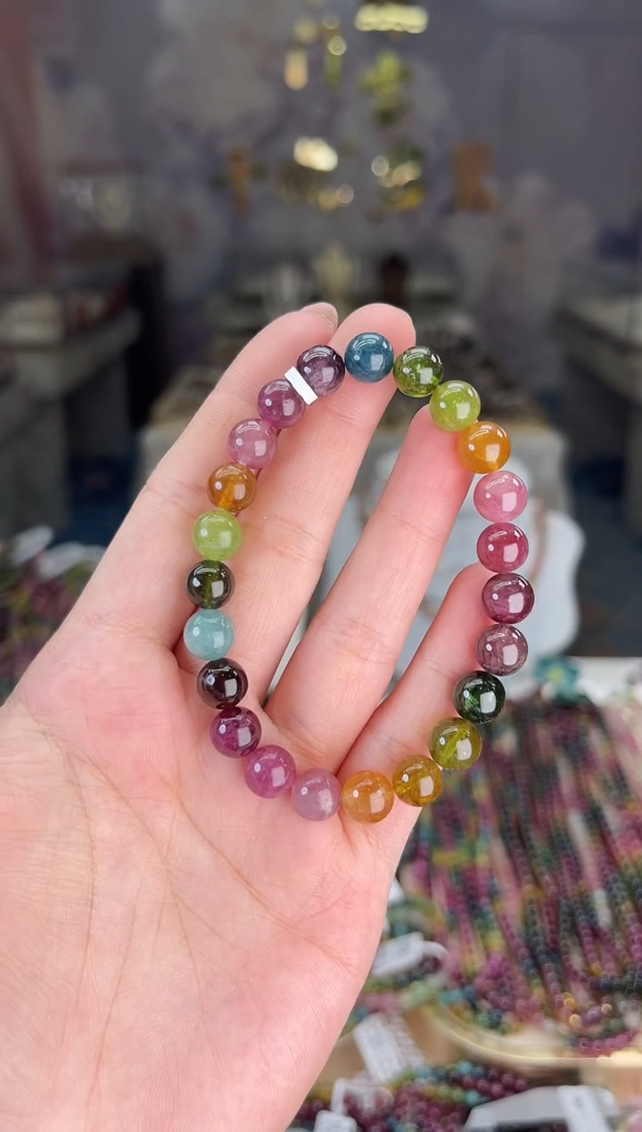 【闪购商品】碧玺/未镶嵌J8mm+碧玺单圈多样性发货