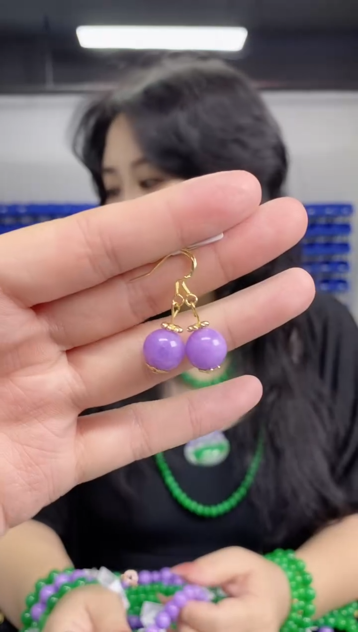 翡翠未镶嵌耳饰闪购链接多样性发其一颜色微差