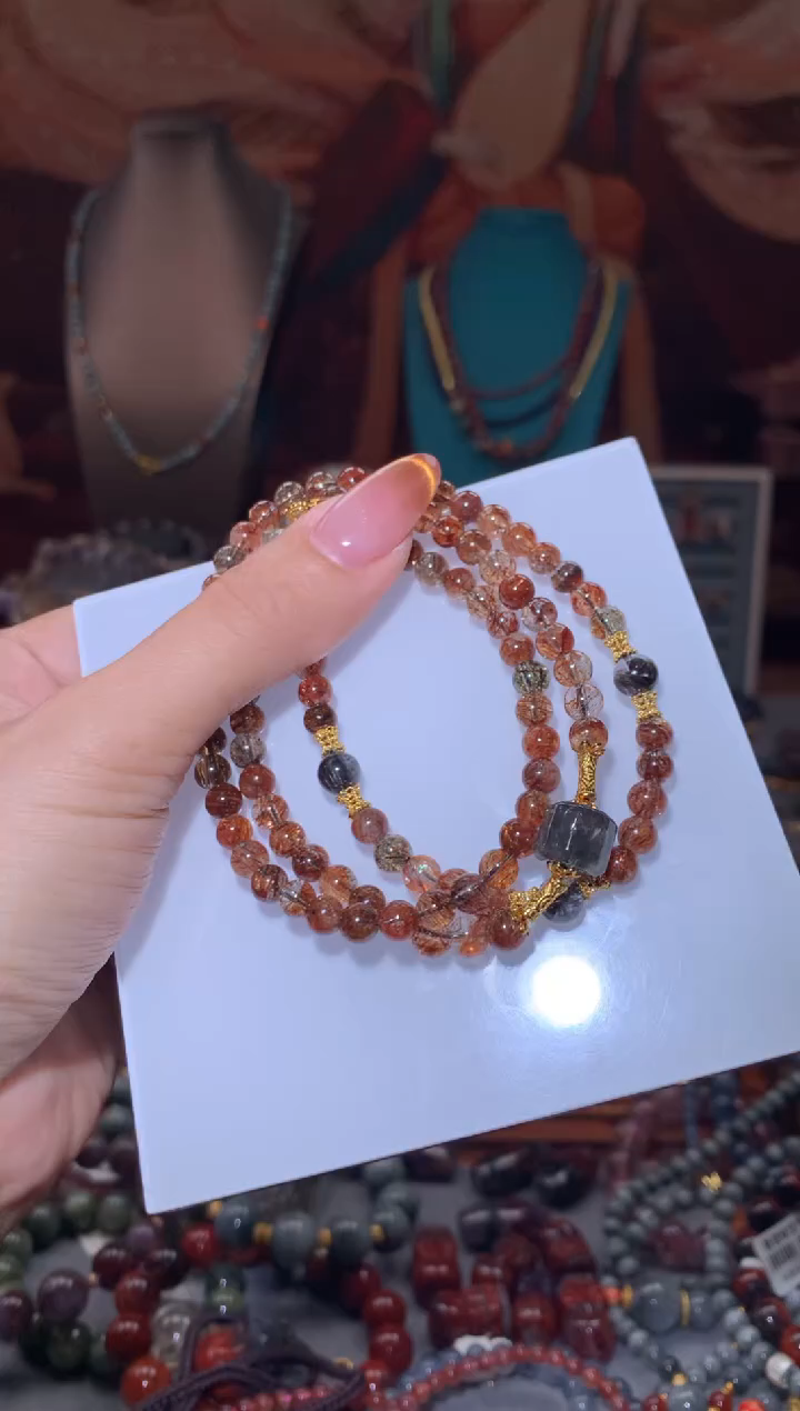 未镶嵌珠宝半成品水晶黑金超七万能链