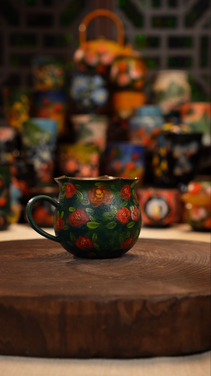 油画   釉下彩   杯子