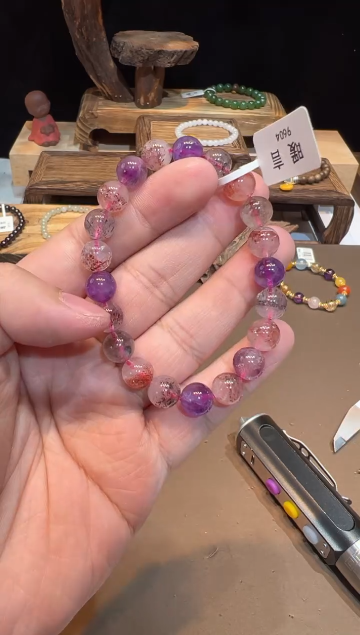 【闪购商品】水晶手链未镶嵌9mm手饰@@9604