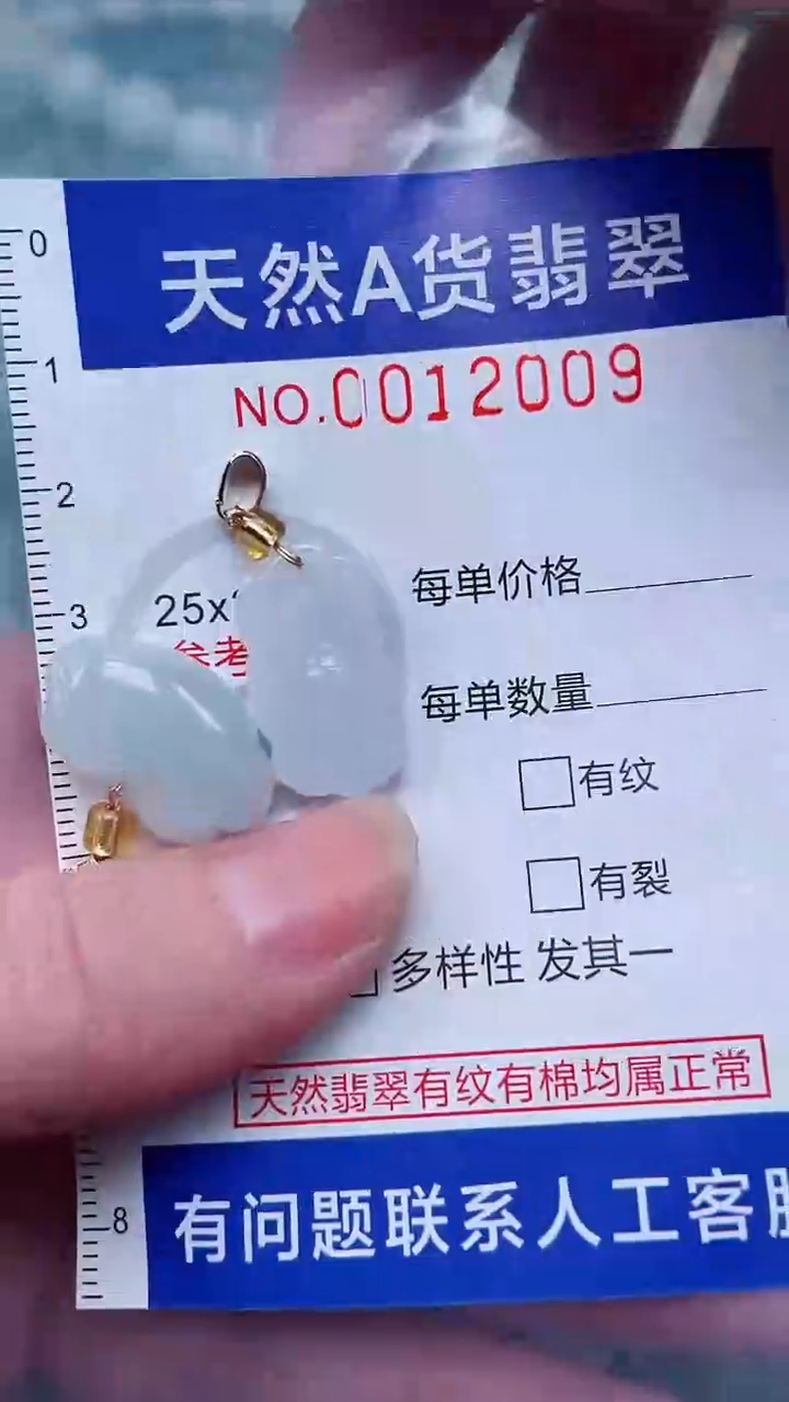 翡翠未镶嵌吊坠(不含链)1