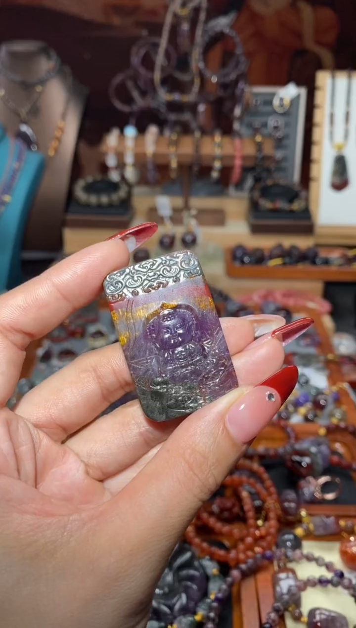 【闪购商品】水晶吊坠未镶嵌极光宝宝佛