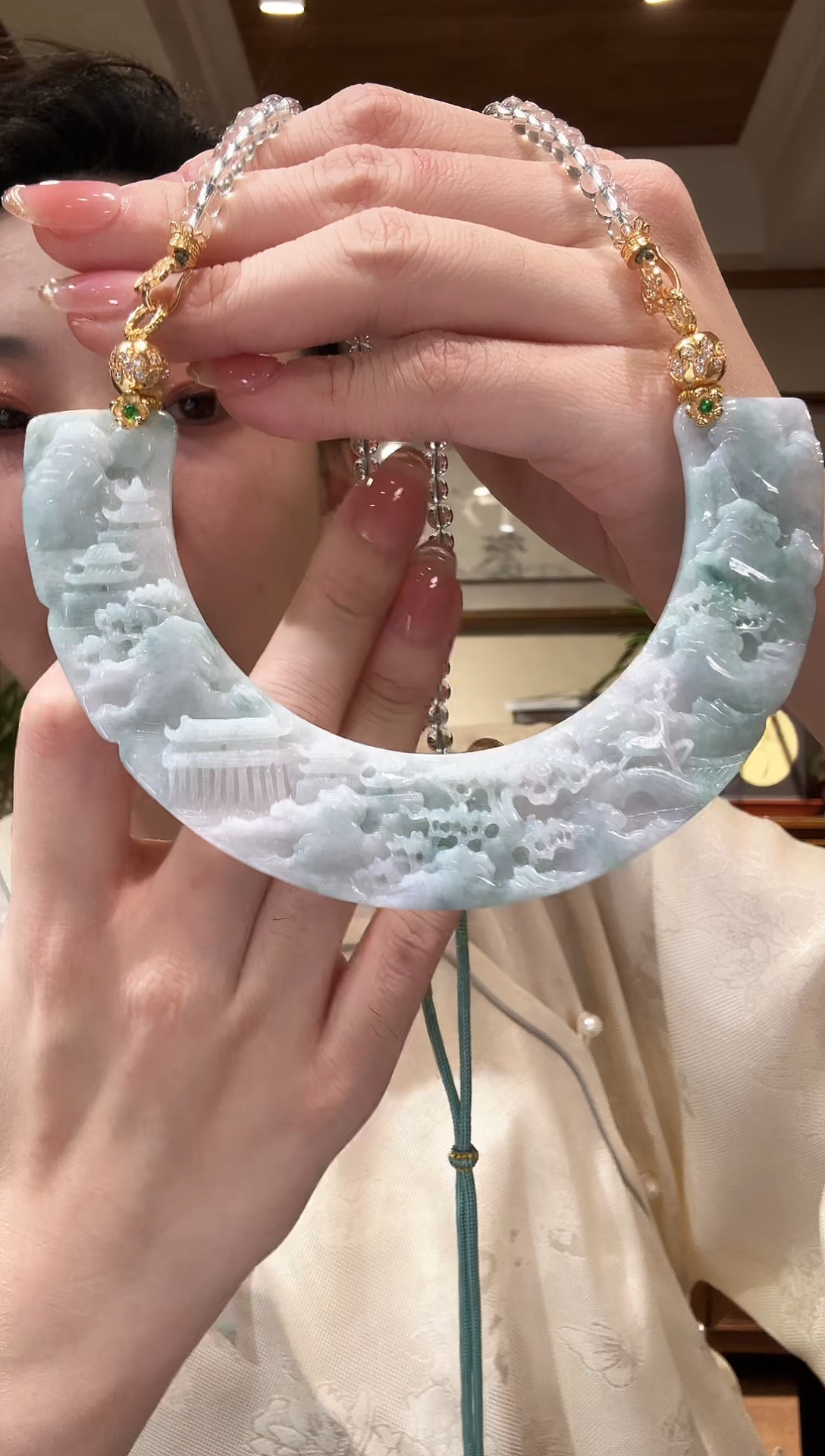 【闪购商品】翡翠颈饰未镶嵌国风