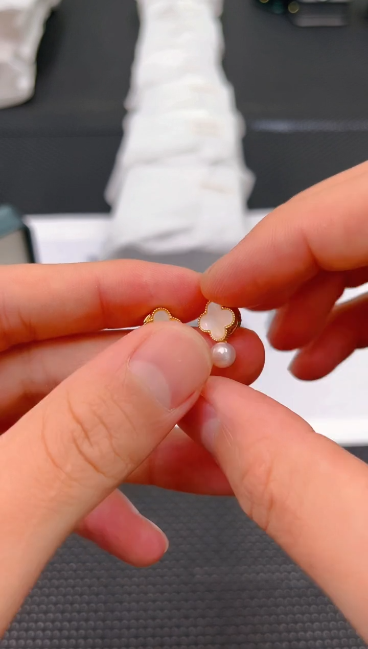 未镶嵌淡水珍珠耳饰ed1239