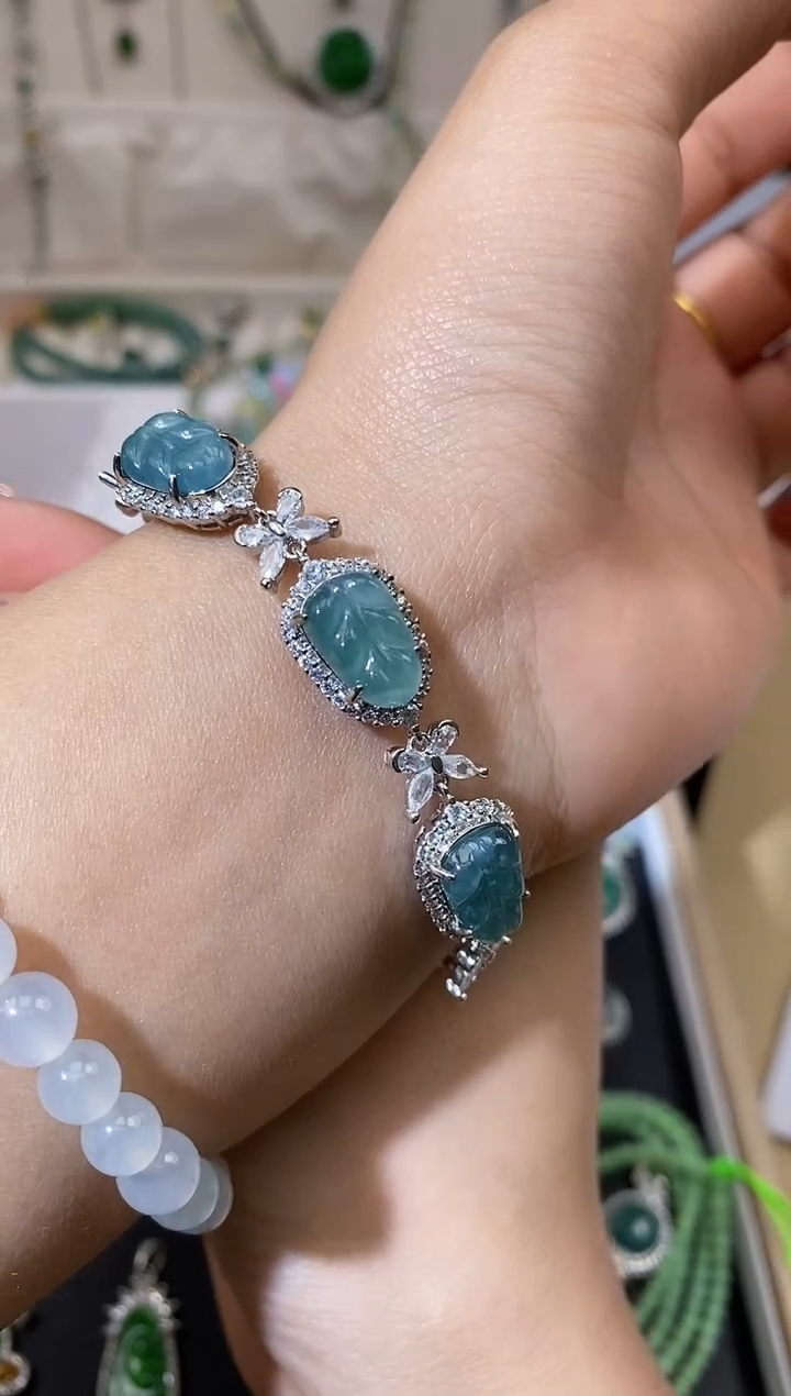 【闪购商品】翡翠手链未镶嵌天然A货翡翠（多样性发一） 