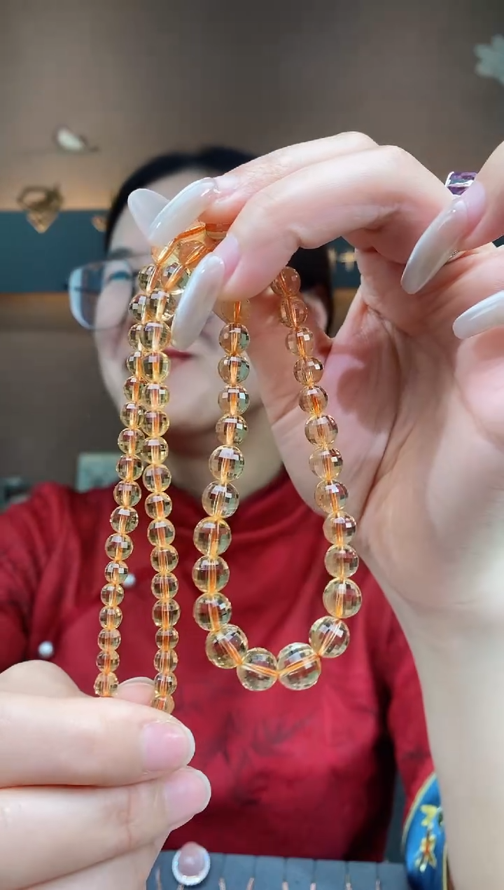 【闪购商品】黄晶项链未镶嵌黄晶项链