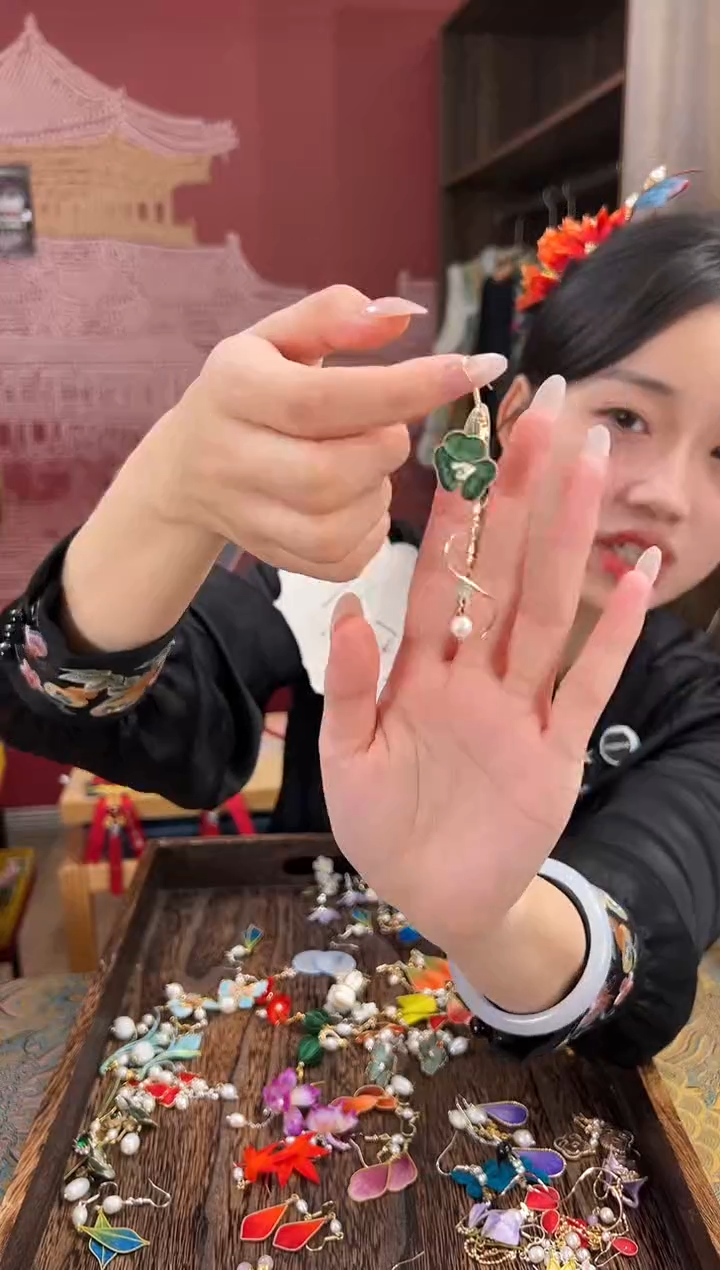【闪购商品】刺绣苏绣世家非遗手工（耳环） 