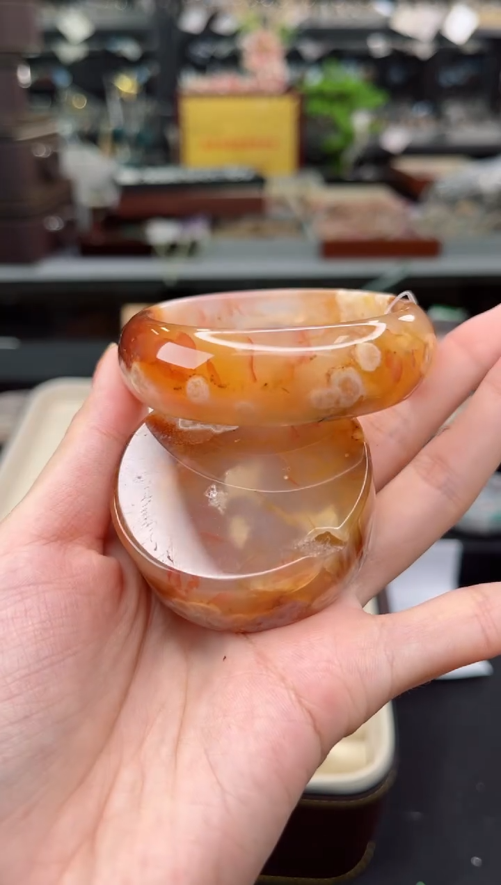 【闪购商品】石英质玉手镯未镶嵌53圈口（赠品镯心）6680468