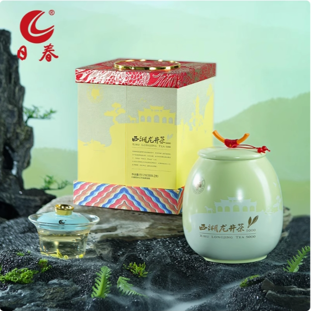 日春茶叶明前龙井茶【龙井5000】礼盒装春茶151.2g