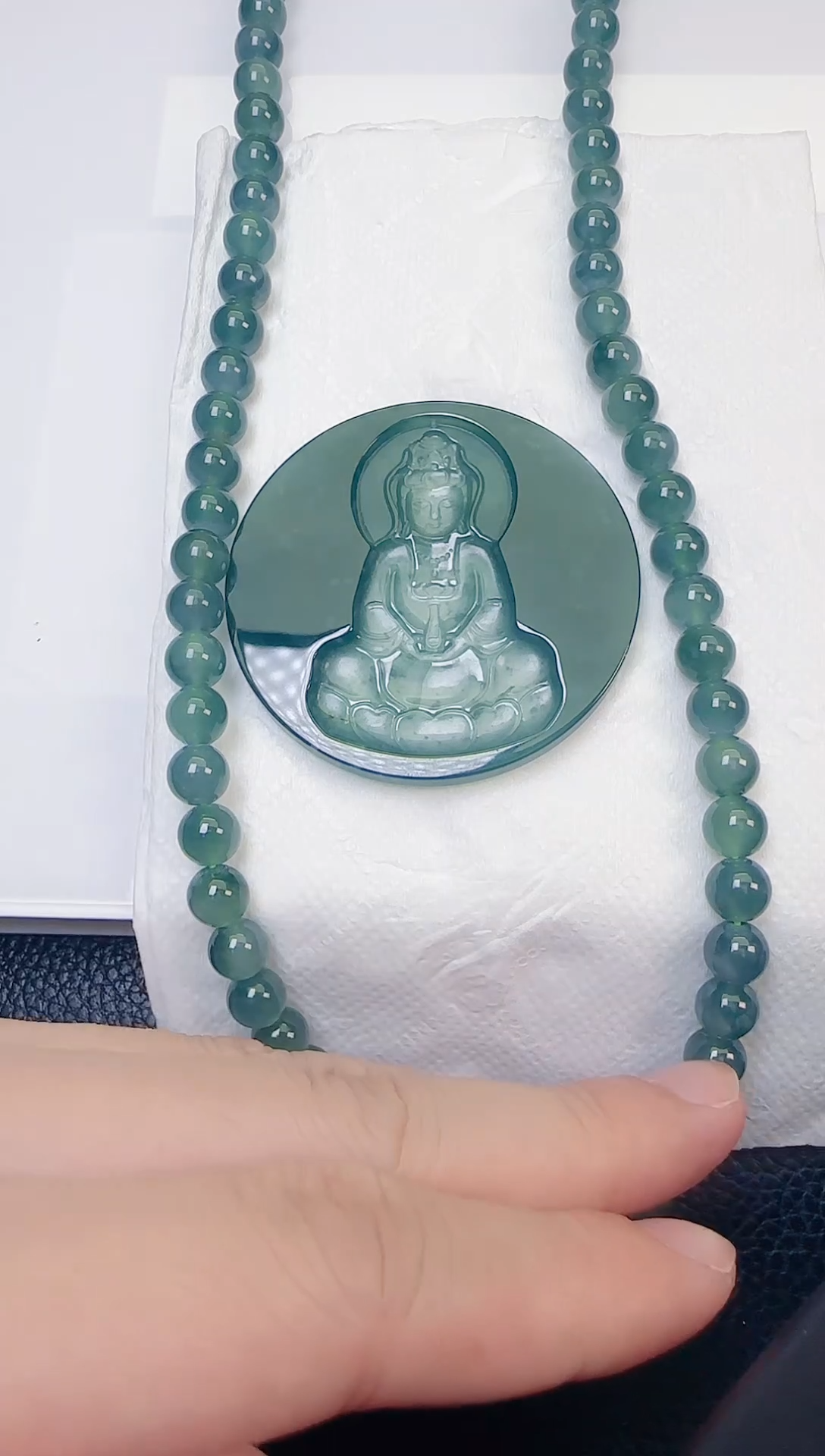 颈饰未镶嵌翡翠天然A货翡翠  多样性随机发其一