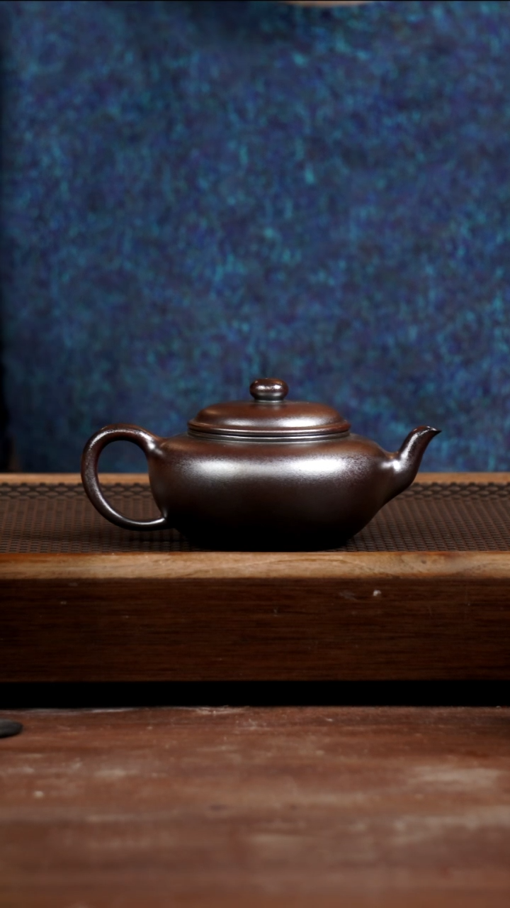 茶壶紫砂会****️天青柴烧扁樱200CC