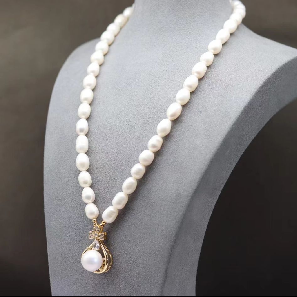 【官方正品】2025新款丁香花白珠创意项链