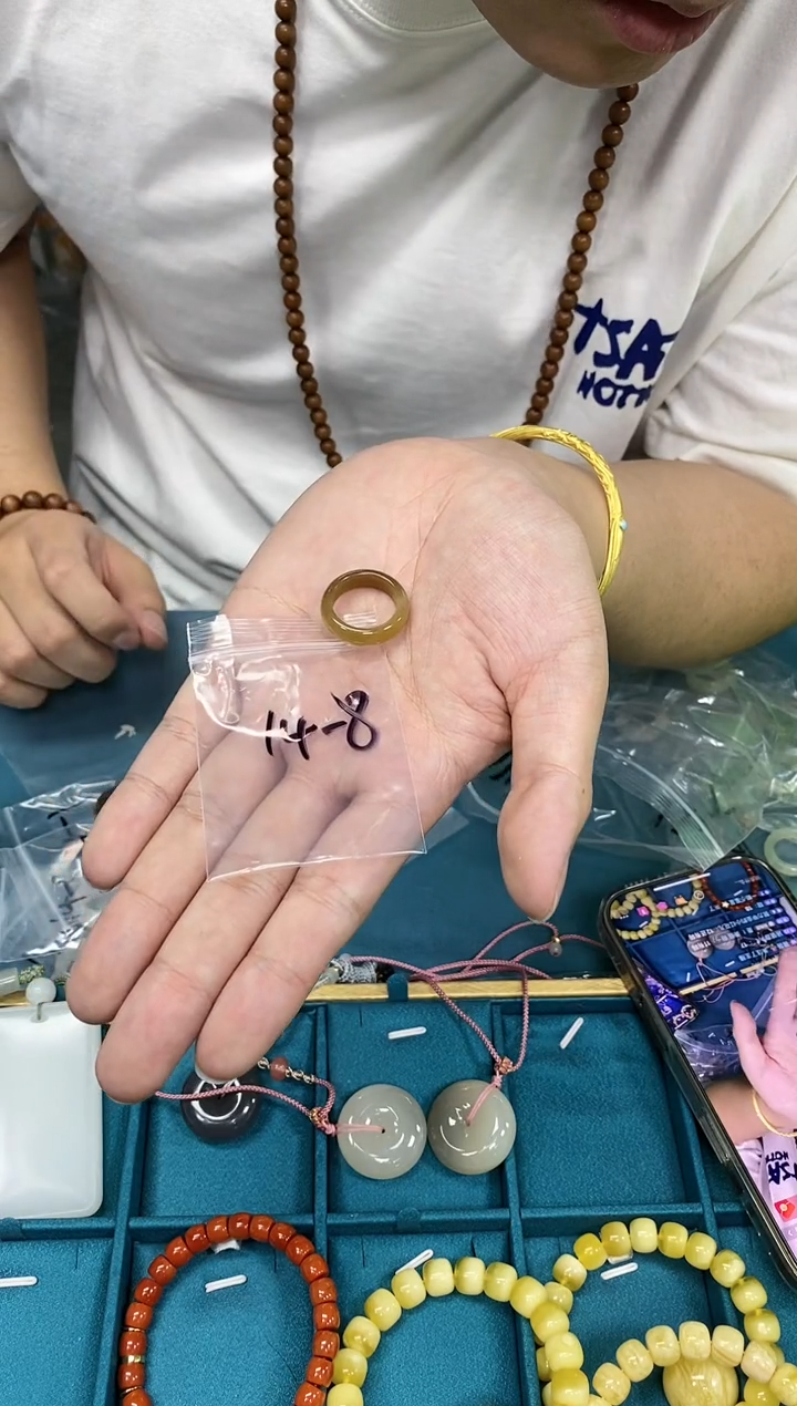 【闪购商品】和田玉戒指未镶嵌14-8