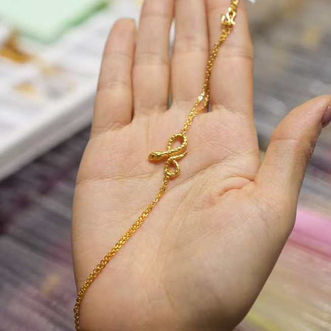 【巧玲专属】足金999蛇手链 经典时尚百搭 5.61