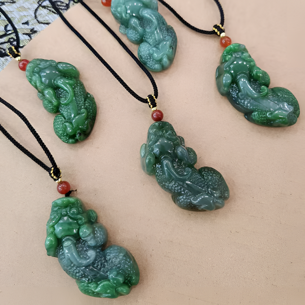 【李总基地质检发货】和田碧玉发其一碧玉貔貅吊坠挂件