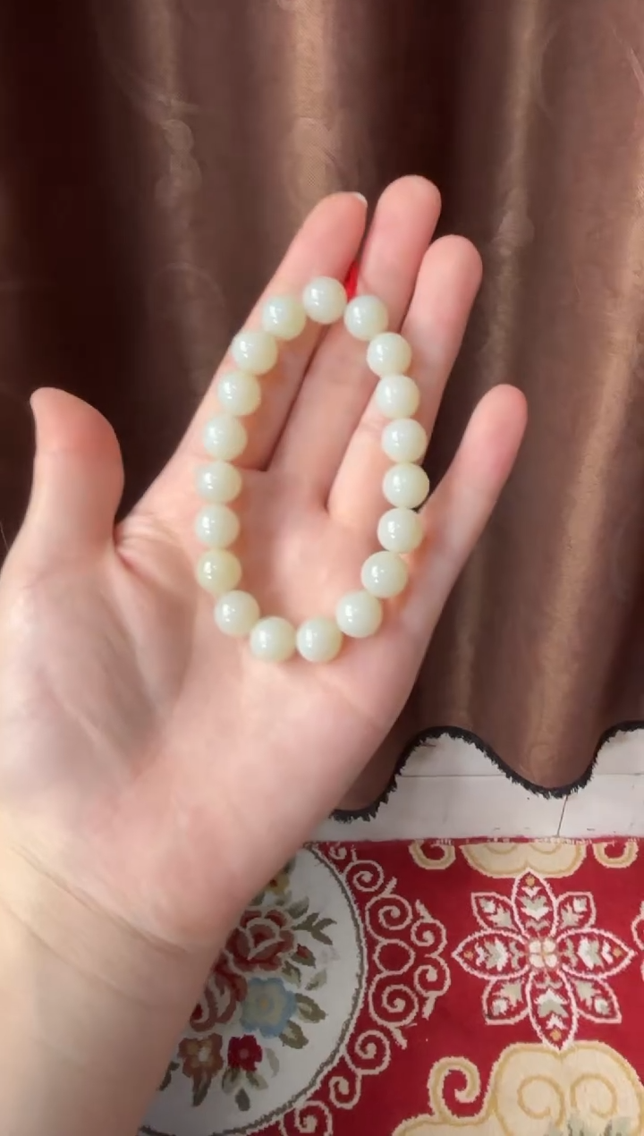 【闪购商品】和田玉手串未镶嵌且末微色差米达卡10