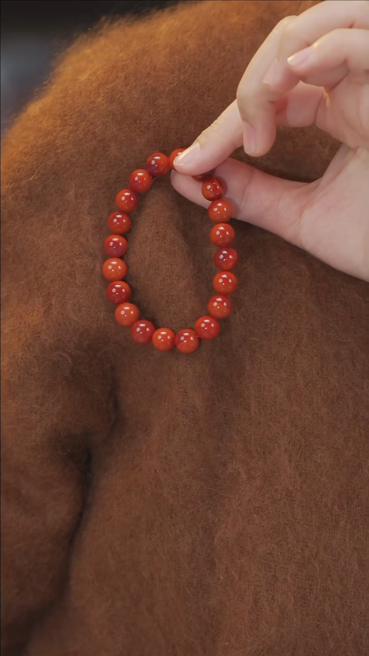 【闪购商品】南红玛瑙手串未镶嵌手串9.8