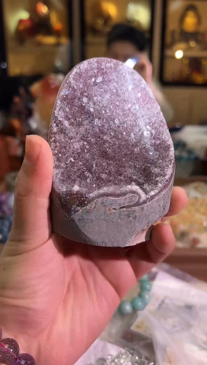 未镶嵌大型摆件（非配饰）水晶软糖紫晶镇