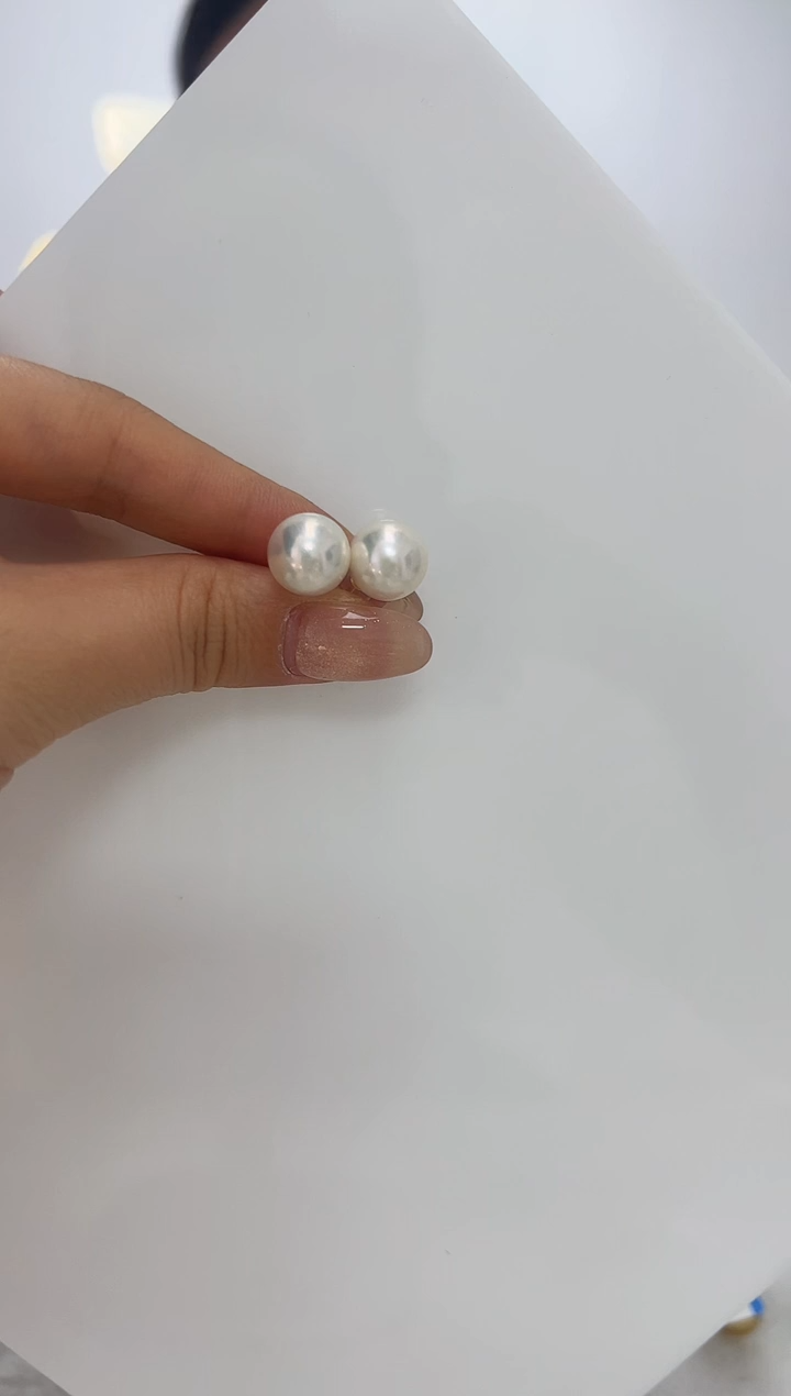 【闪购商品】淡水珍珠DA18K金镶嵌耳钉 11 SS201