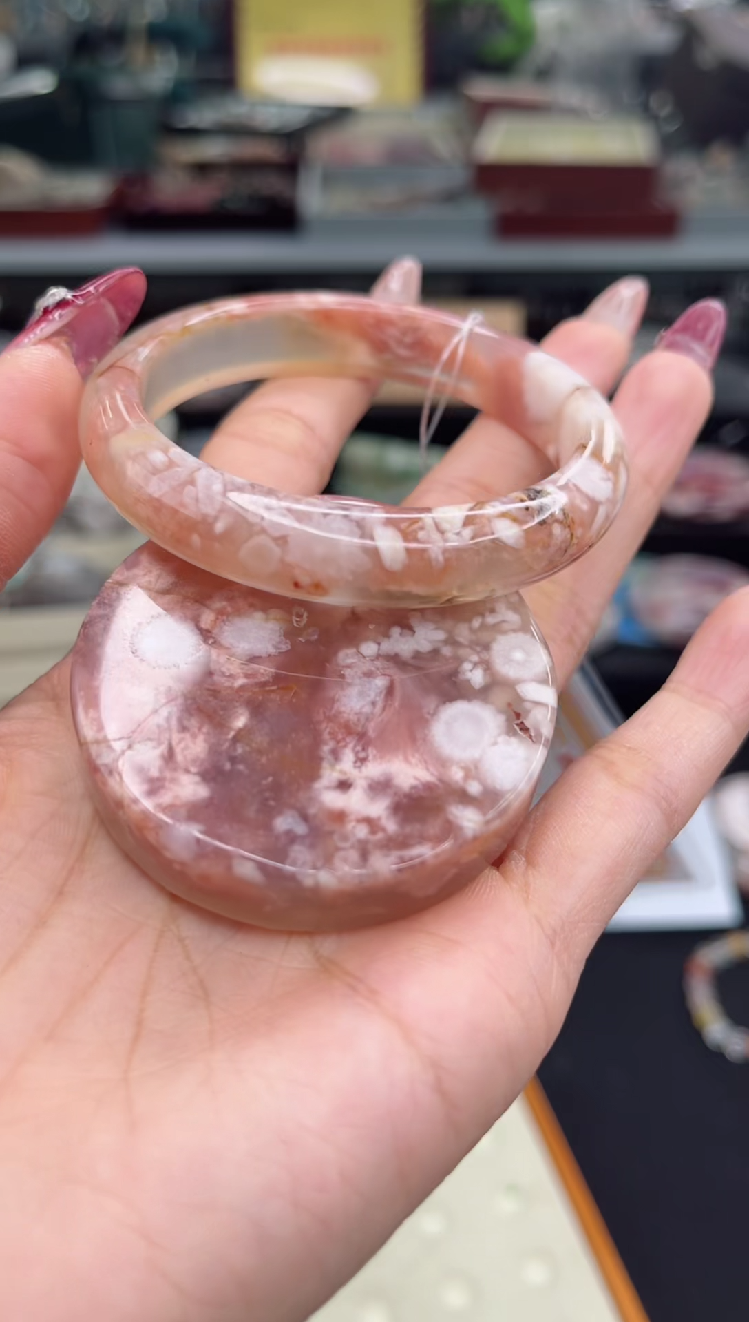 【闪购商品】石英质玉手镯未镶嵌54圈口（赠品镯心）6284257