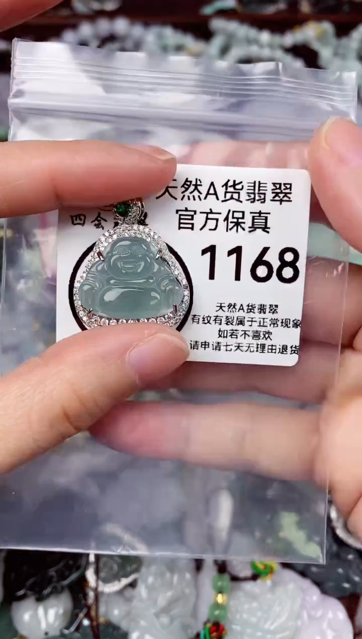 【闪购商品】翡翠颈饰未镶嵌天然A货翡翠1168