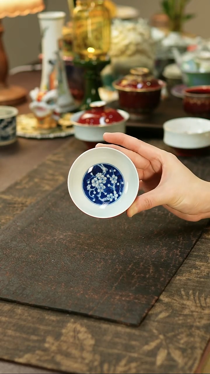 景德镇陶瓷杯碗柴烧多人