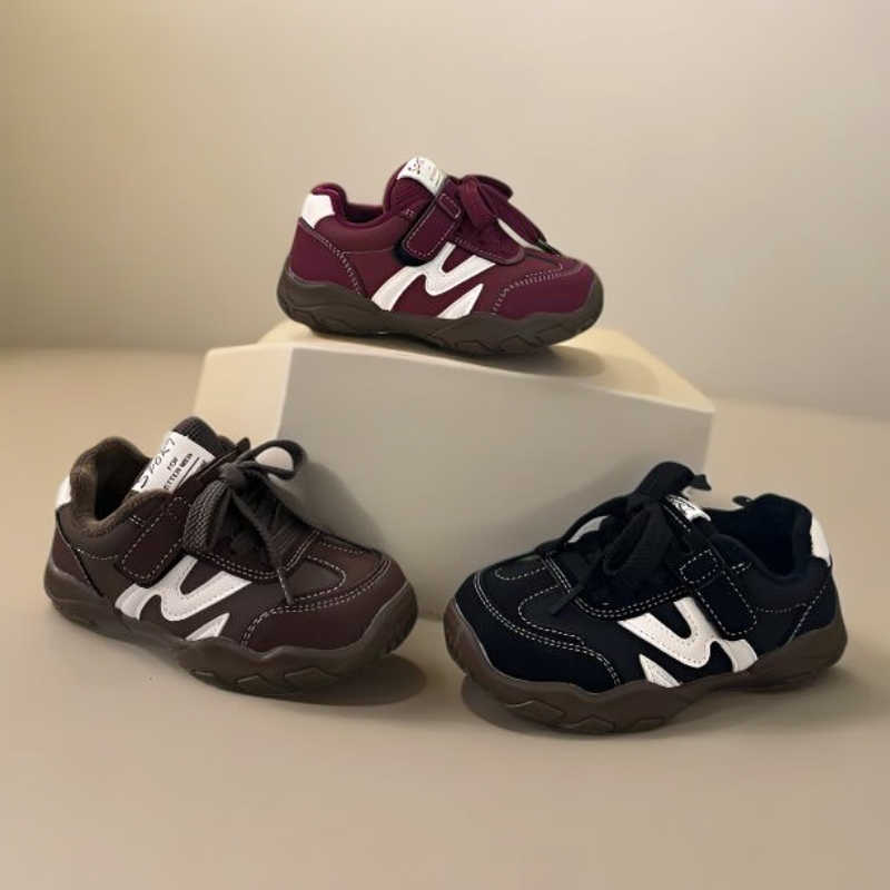 儿童加绒德训鞋冬季男童女童软底防滑保暖休闲运动鞋039