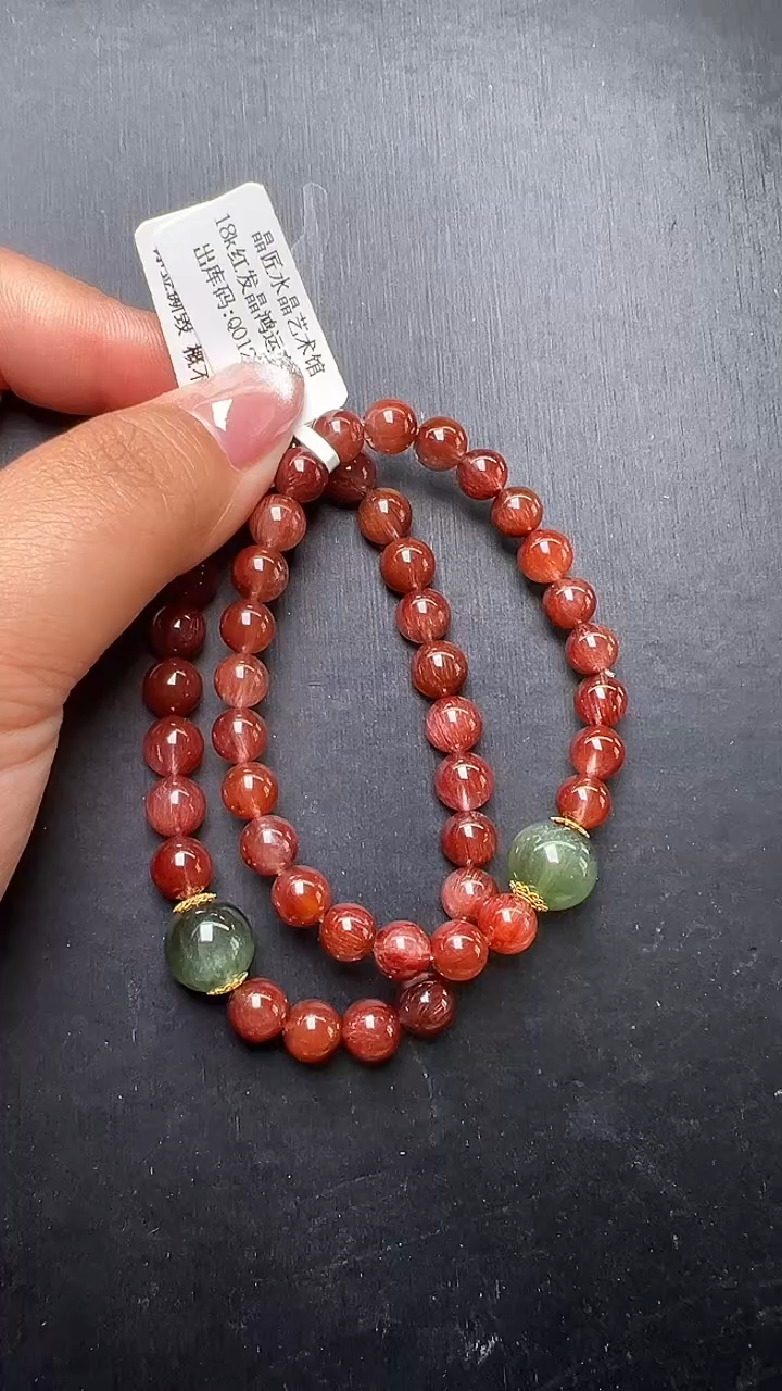 未镶嵌手串水晶18k红发晶鸿运青岚 手串 JP57457 多样性发一