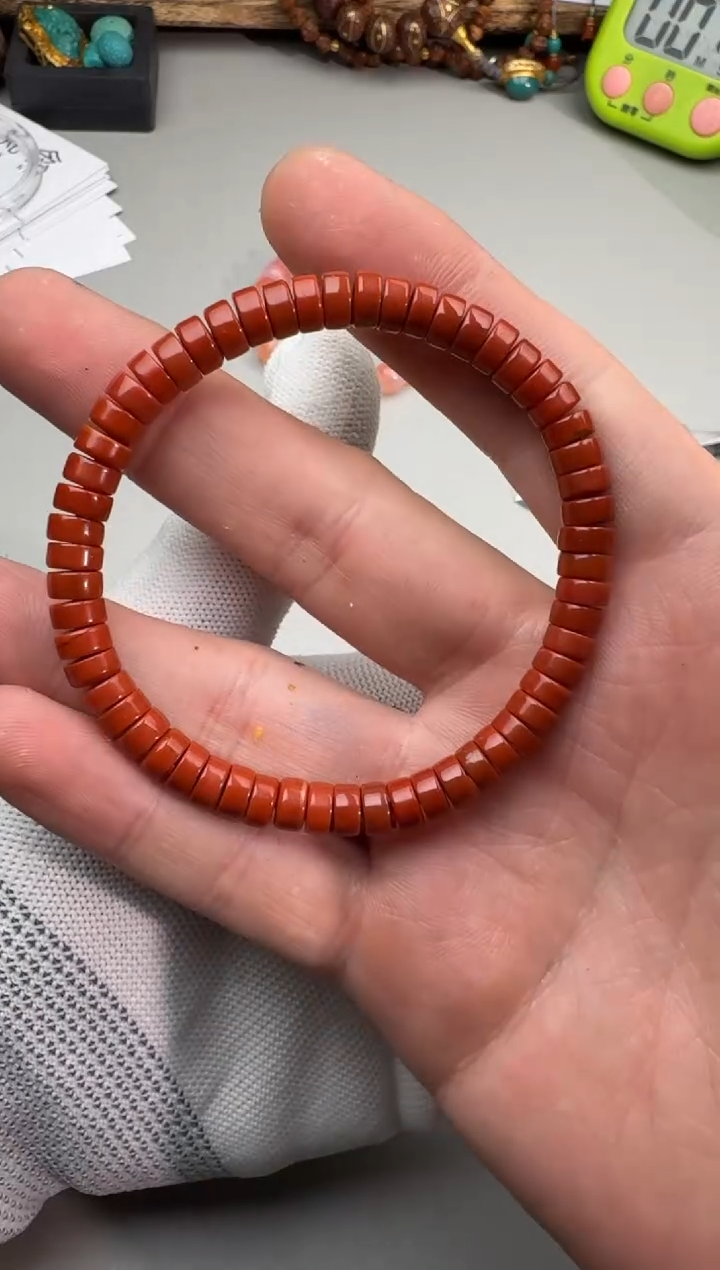 【闪购商品】南红玛瑙手串未镶嵌南红单圈
