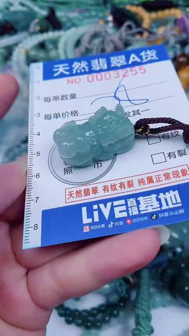 翡翠未镶嵌颈饰00003255