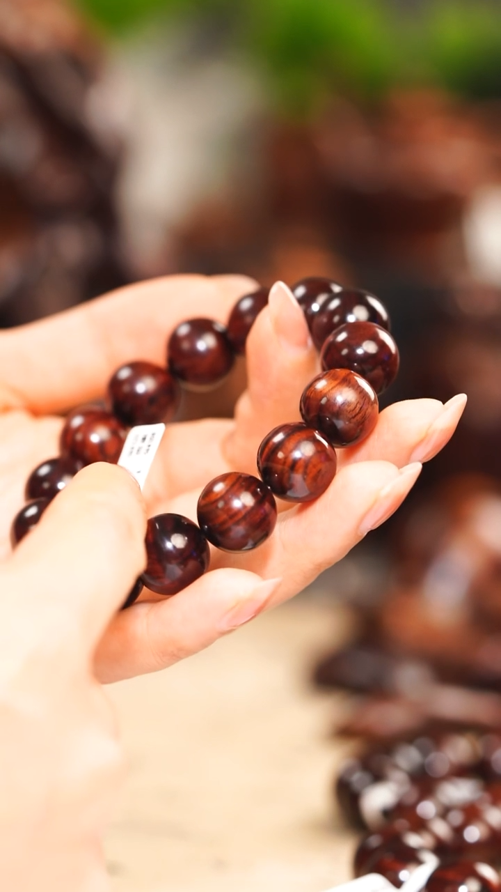 手串/手链黄花梨/降香黄檀海南黄花梨老料紫油梨1.5单圈