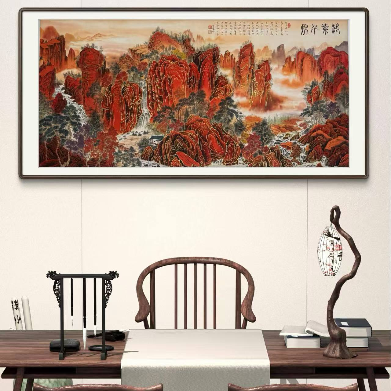 马老师作品《鸿业千秋》托底无框