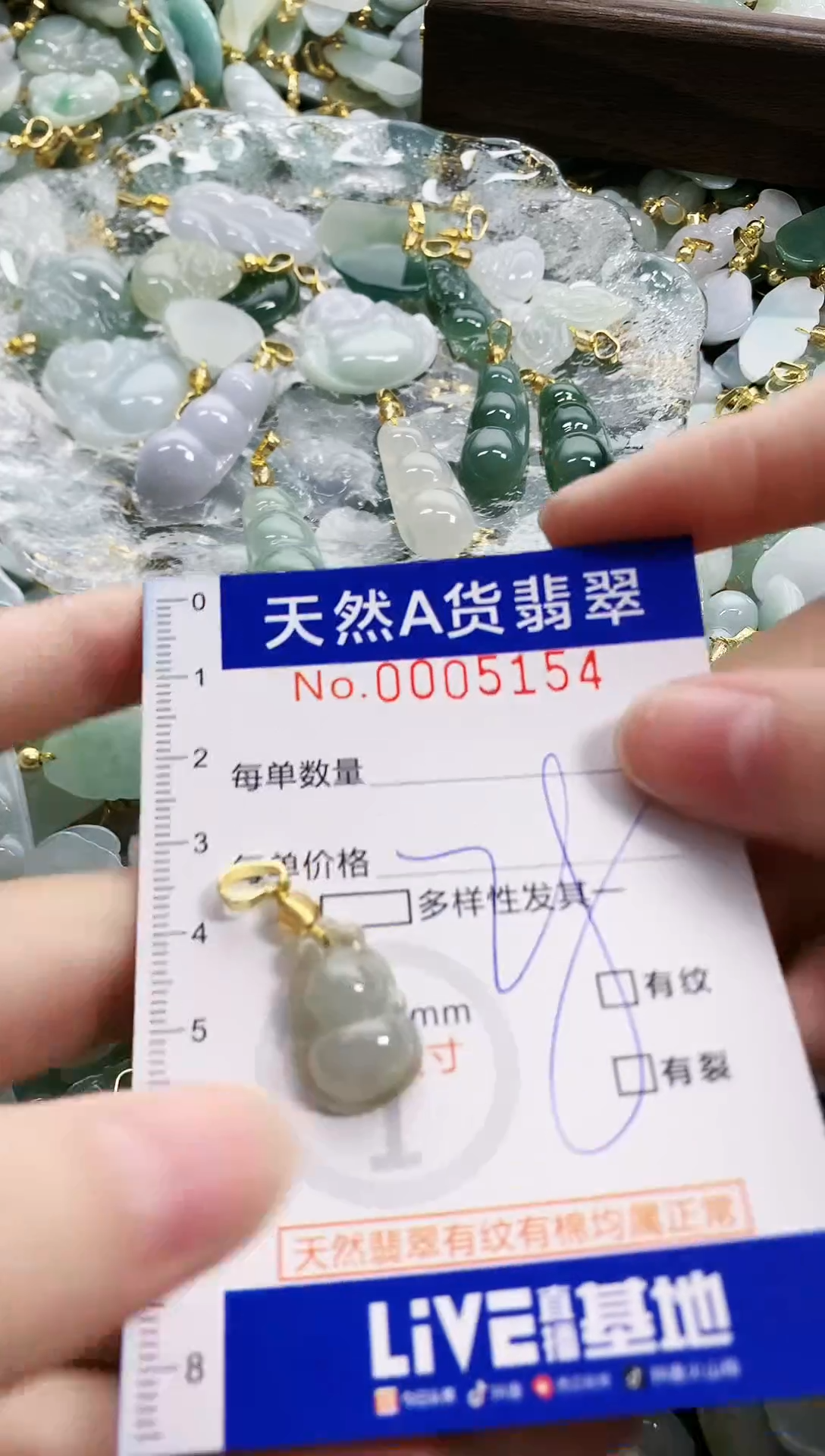 颈饰未镶嵌翡翠天然A货翡翠