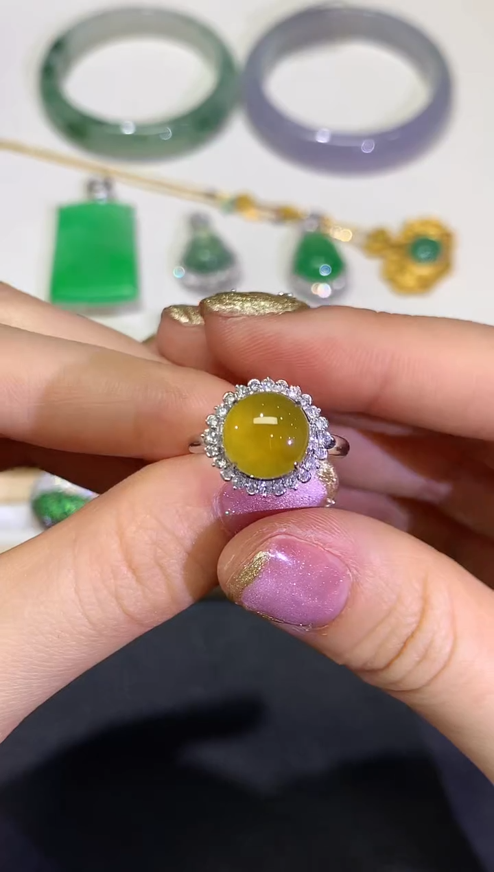 【闪购商品】翡翠颈饰18K金镶嵌团购25