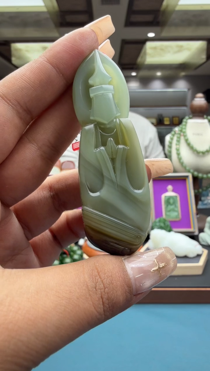 未镶嵌和田玉挂件byz