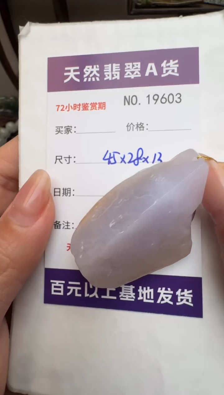 【闪购商品】翡翠颈饰未镶嵌原石19603