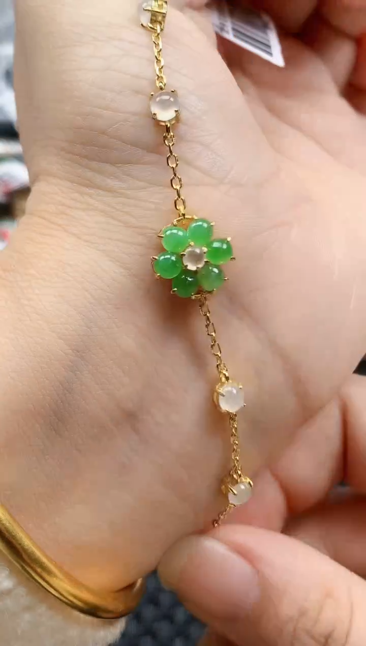 银S925镶嵌戒指翡翠天然A货缅甸翡翠