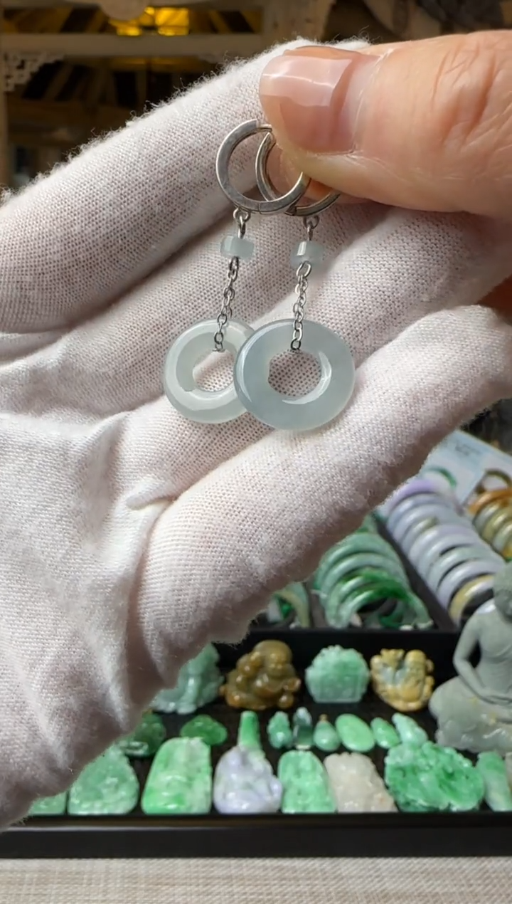 【闪购商品】翡翠耳饰未镶嵌耳饰