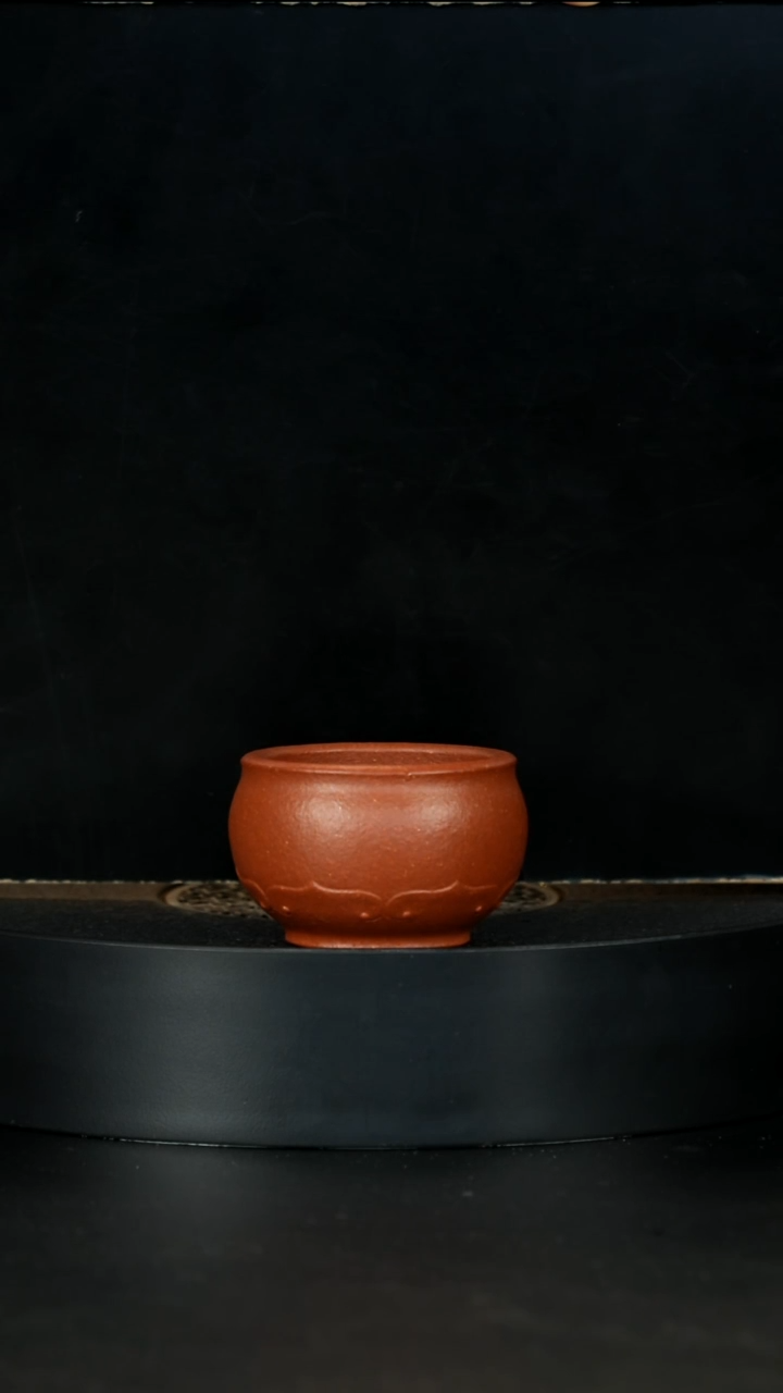 【闪购商品】紫砂茶壶精挑24目满砂红降坡手工如意杯