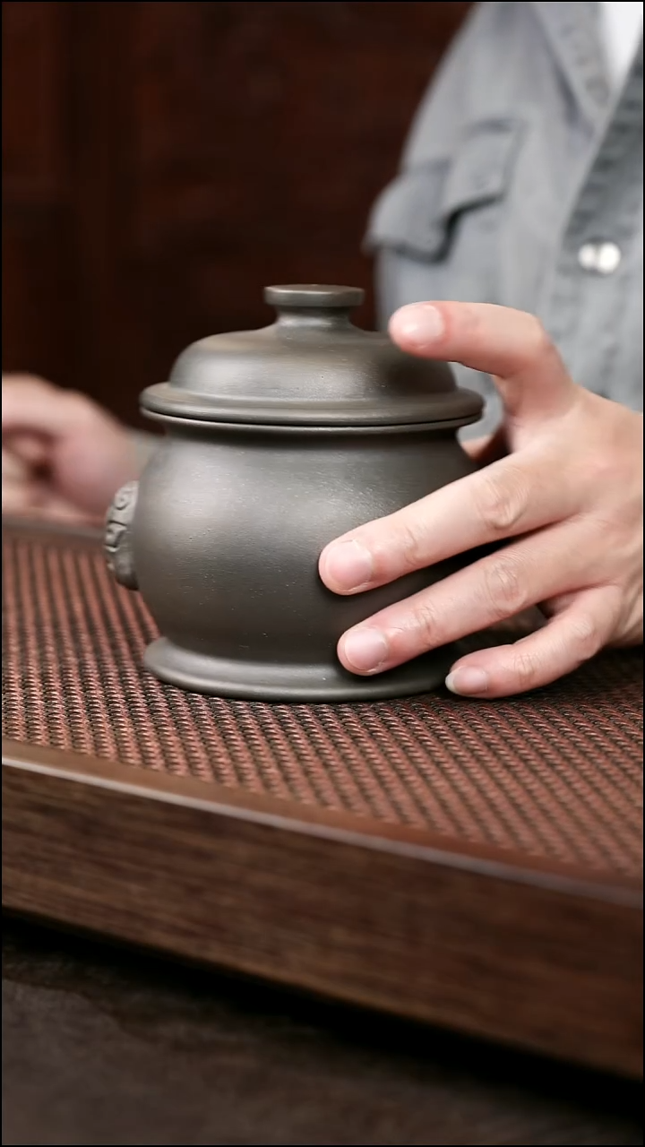 茶壶紫砂岩中泥茶叶罐