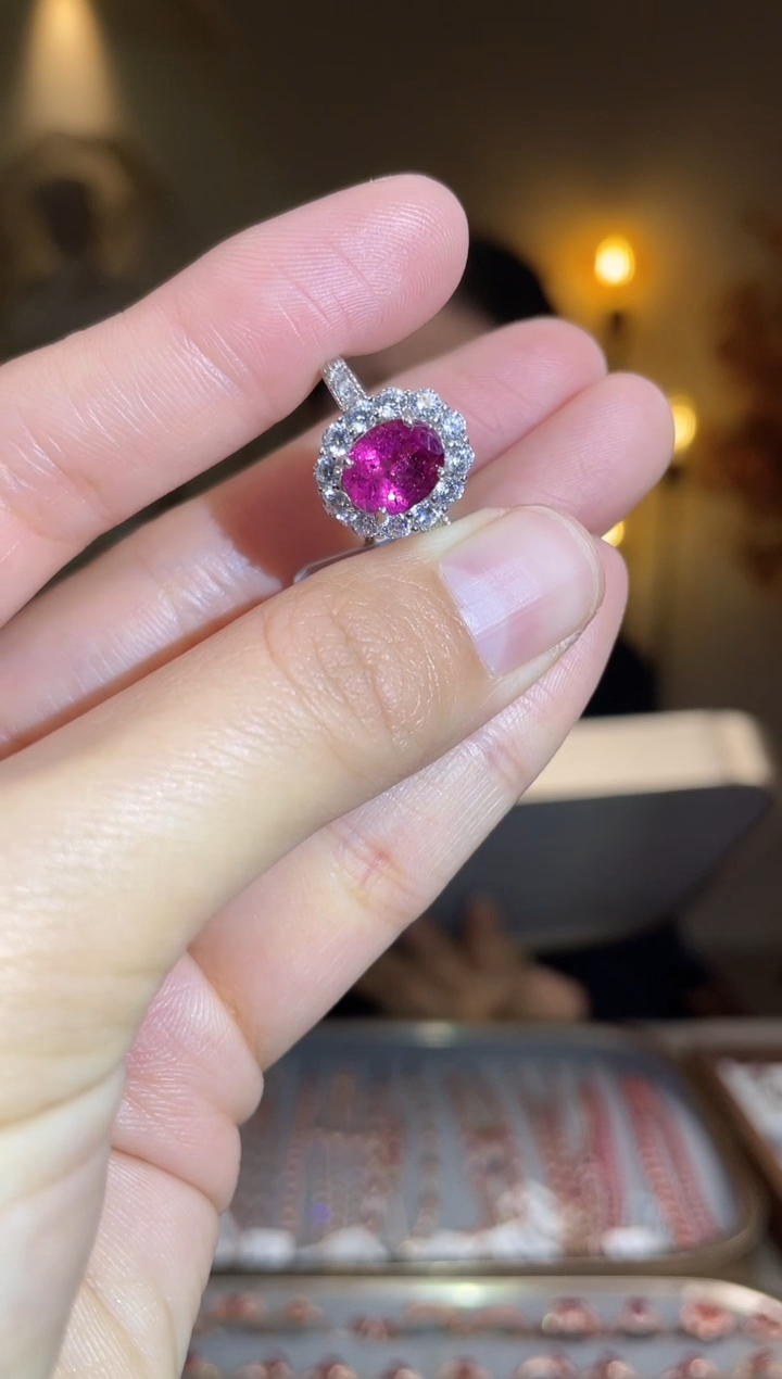 银S925镶嵌手饰碧玺手饰