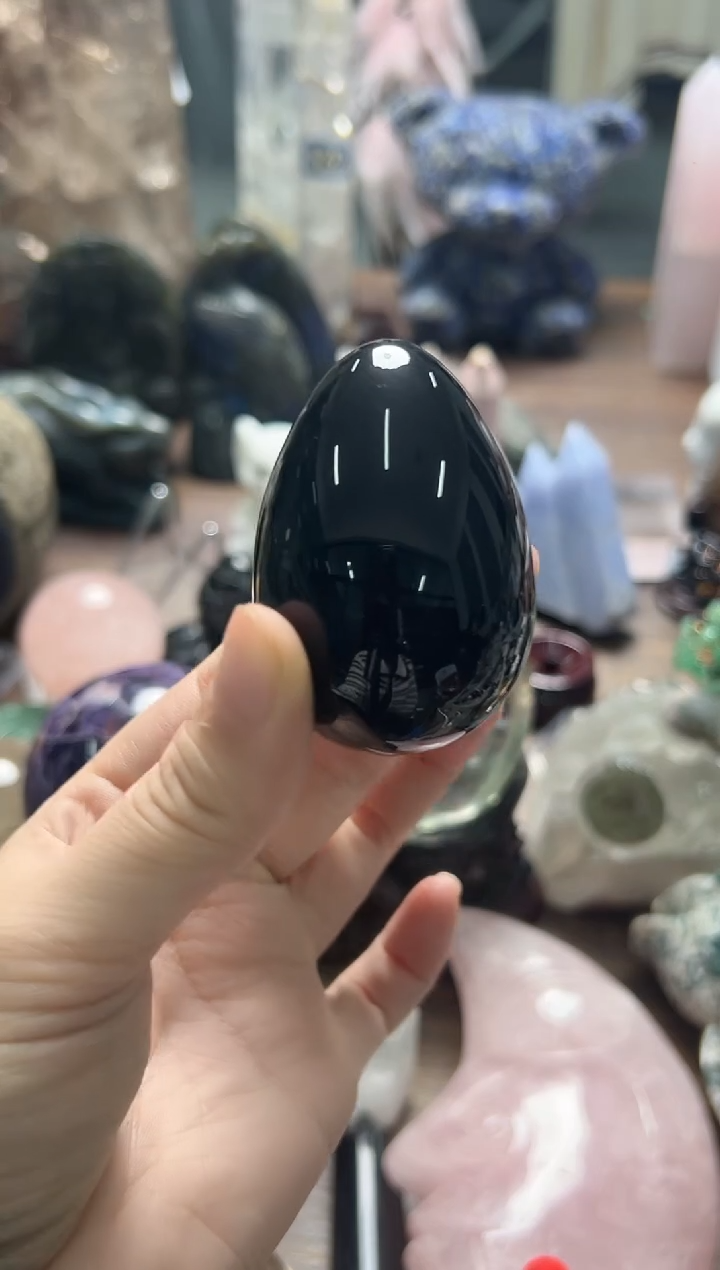 未镶嵌黑曜岩珠宝奇石M197