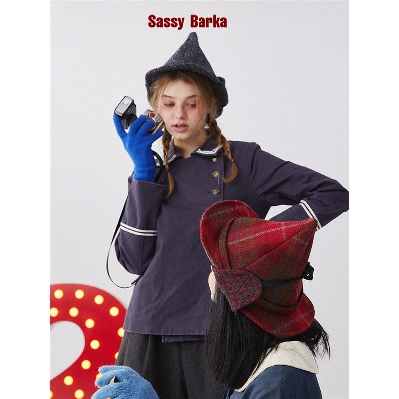 SassyBarka童话系列尖顶护耳双檐魔法师帽麦格教授升级版设计师款