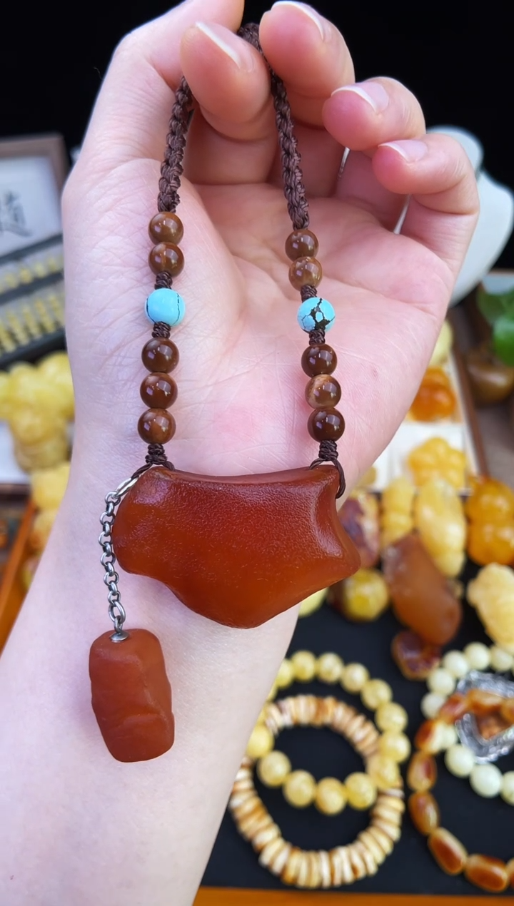 琥珀未镶嵌珠宝奇石柒月