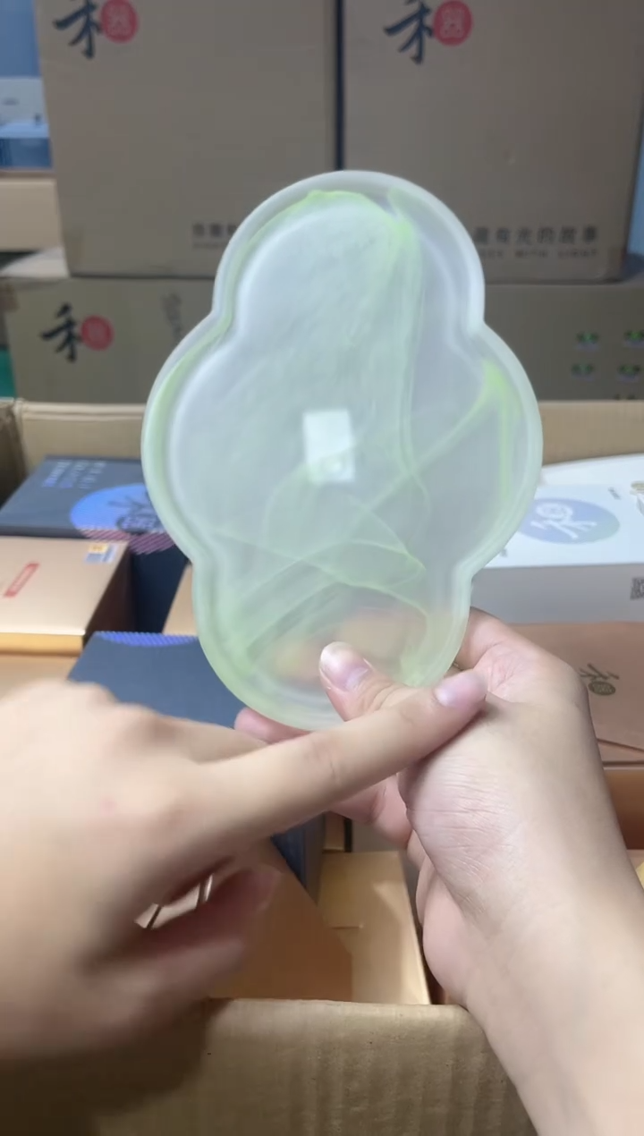 禾器   锦徊茶盘（翠洇）